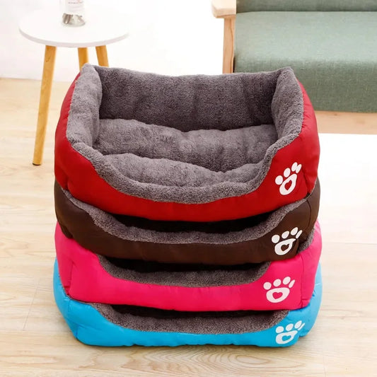 Large Plush Pet Bed for Dogs & Cats | Soft Warm Cozy Bed