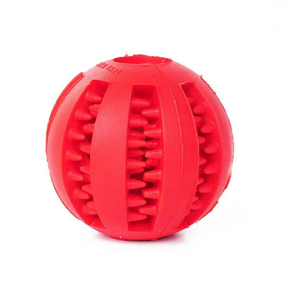 Interactive Dog Treat Dispenser Ball / Dental Chew Tooth Cleaning Toy