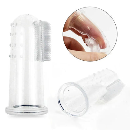 360° Silicone Dog Finger Toothbrush | Soft Pet Dental Cleaning Brush
