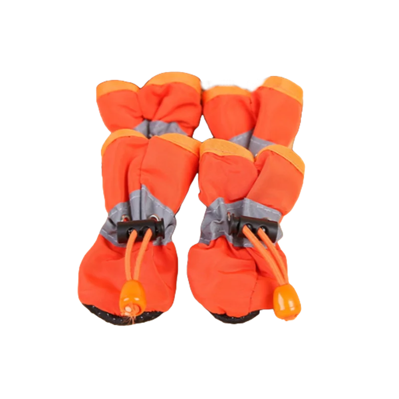 Waterproof Anti‑Slip Dog Boots – 4‑Pack Rain Shoes for Small Pets