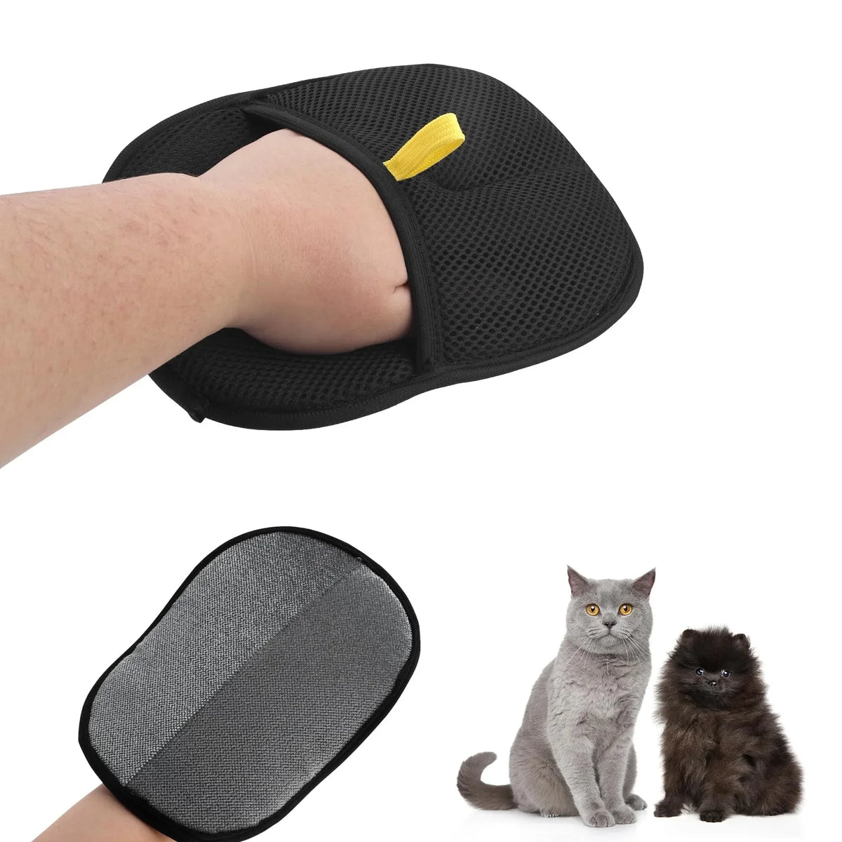 Reusable Electrostatic Pet Hair Remover Gloves | Double-Sided Grooming Mitts