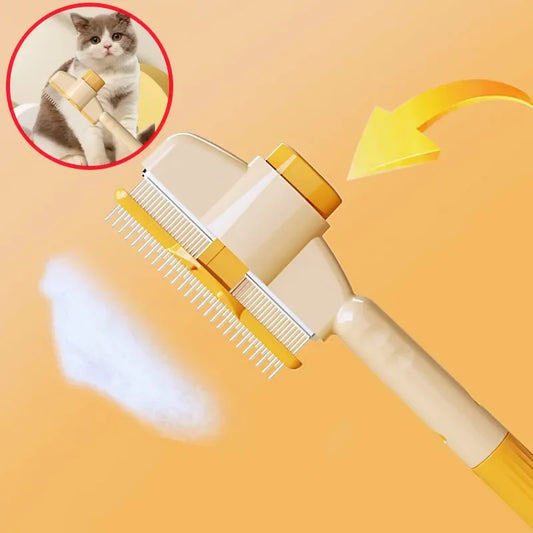 Self-Cleaning Slicker Pet Brush | One-Button Grooming & Massage Comb