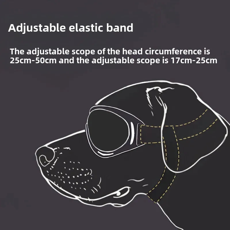 UV Protection Adjustable Dog Goggles | Tinted Anti-Glare Pet Sunglasses