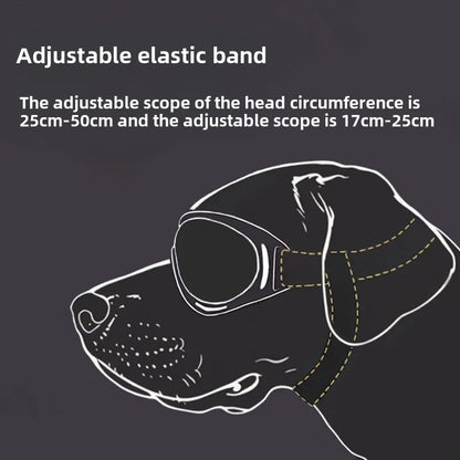 UV Protection Adjustable Dog Goggles | Tinted Anti-Glare Pet Sunglasses