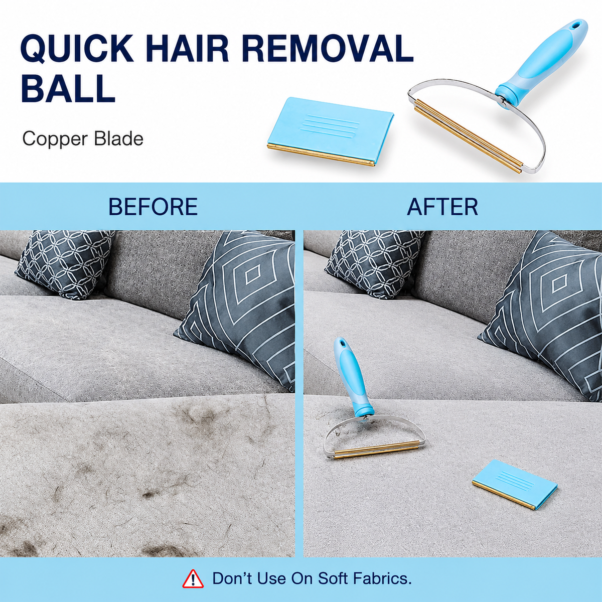 Pet Hair Remover for Carpet & Rugs